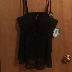Black lace torrid bathing suit top! New with tags!